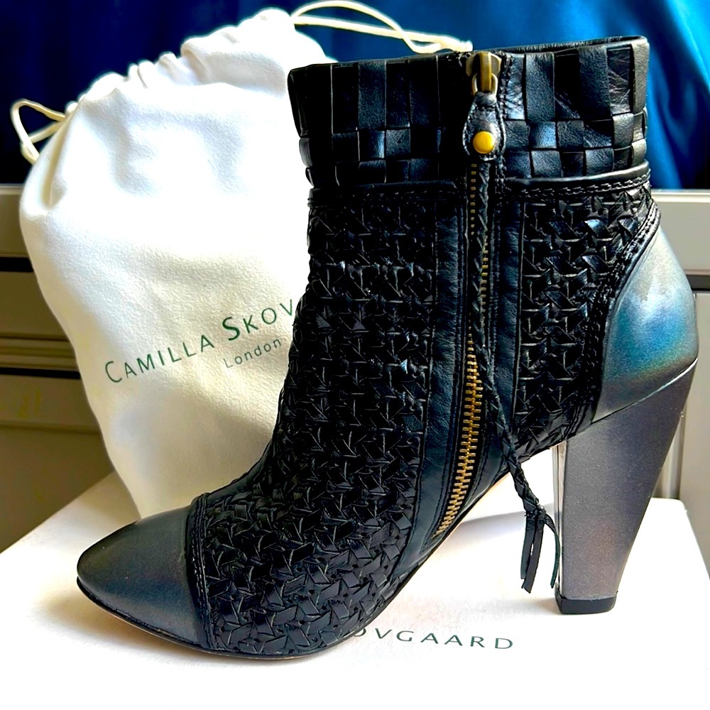 Camila Skovgaard Capretto weave ankle boots